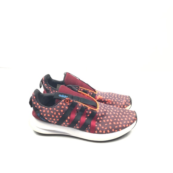 Adidas Men’s SI Loop Shoes Burgundy/Orange - Picture 2 of 6